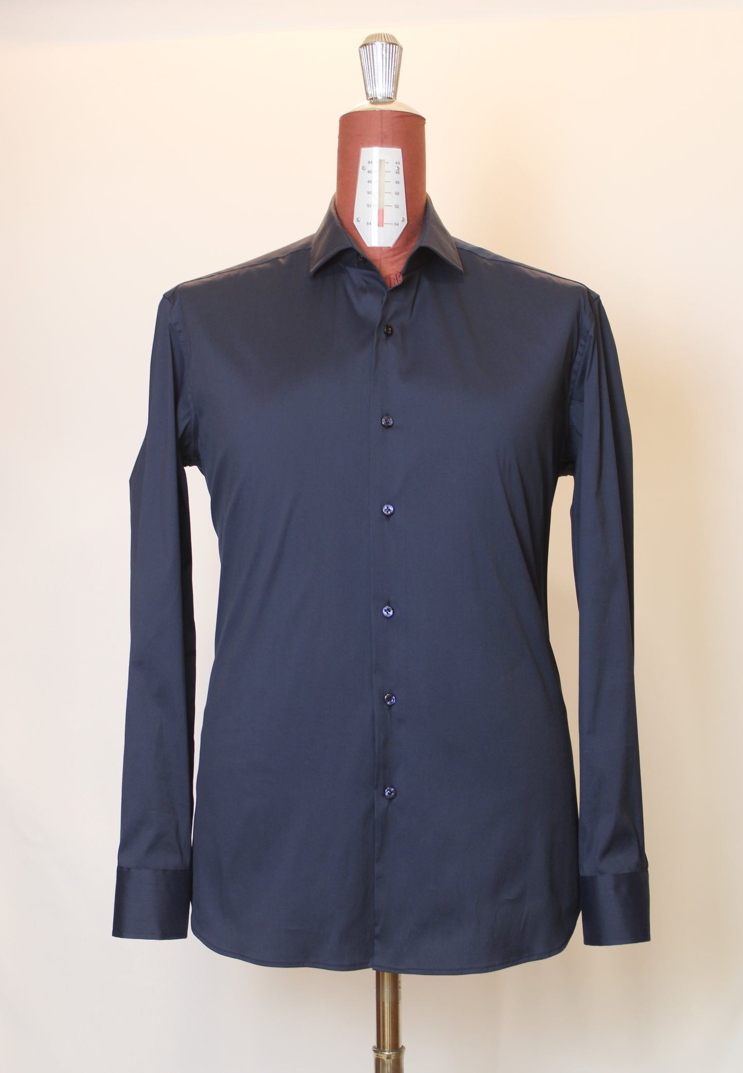 Camicia blu elastica